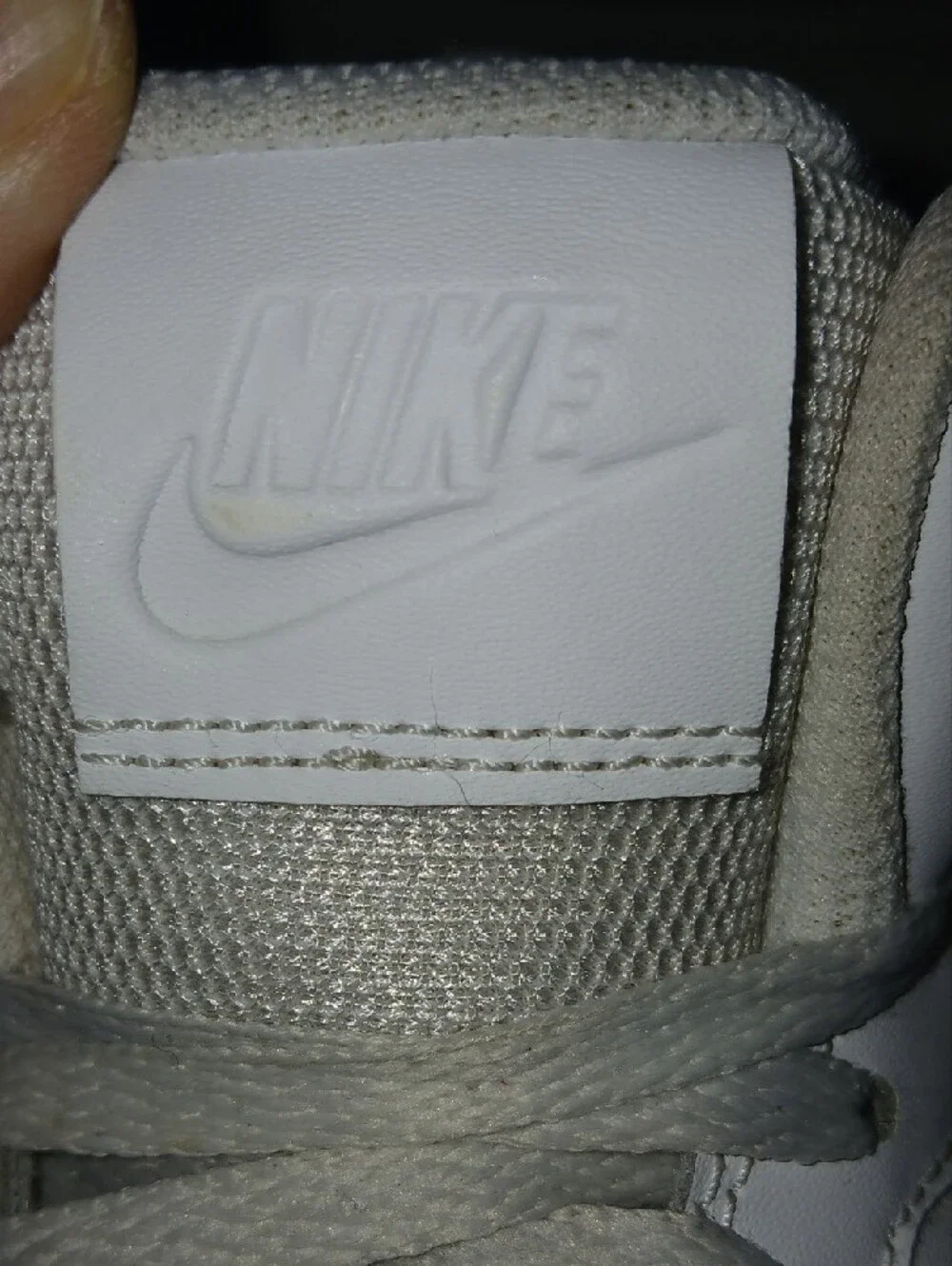 Womens Nike Court Burrough Mid Triple White Hi Top Sneakers Sz: 6.5